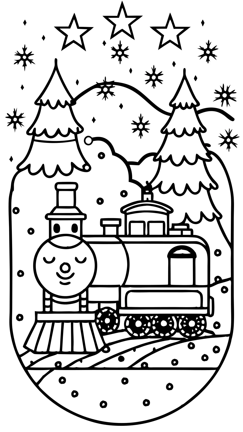 Page de couleur Polar Express